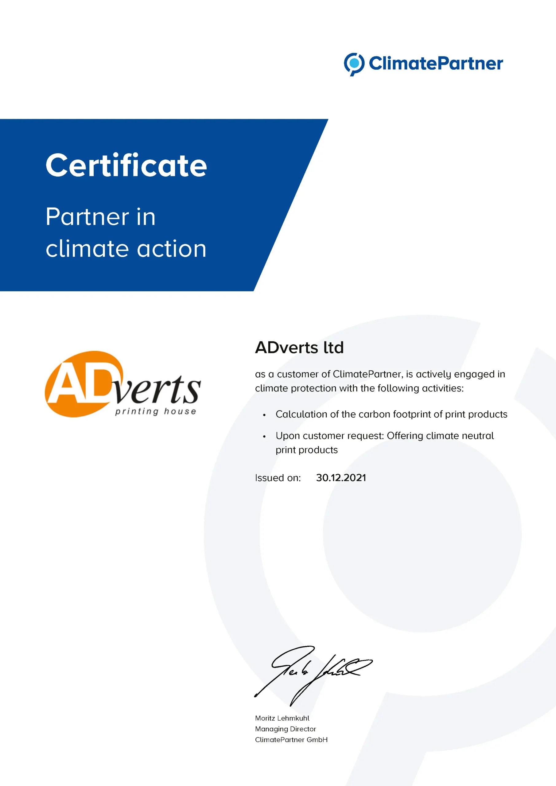 Quality printing certifications Quality printing certifications